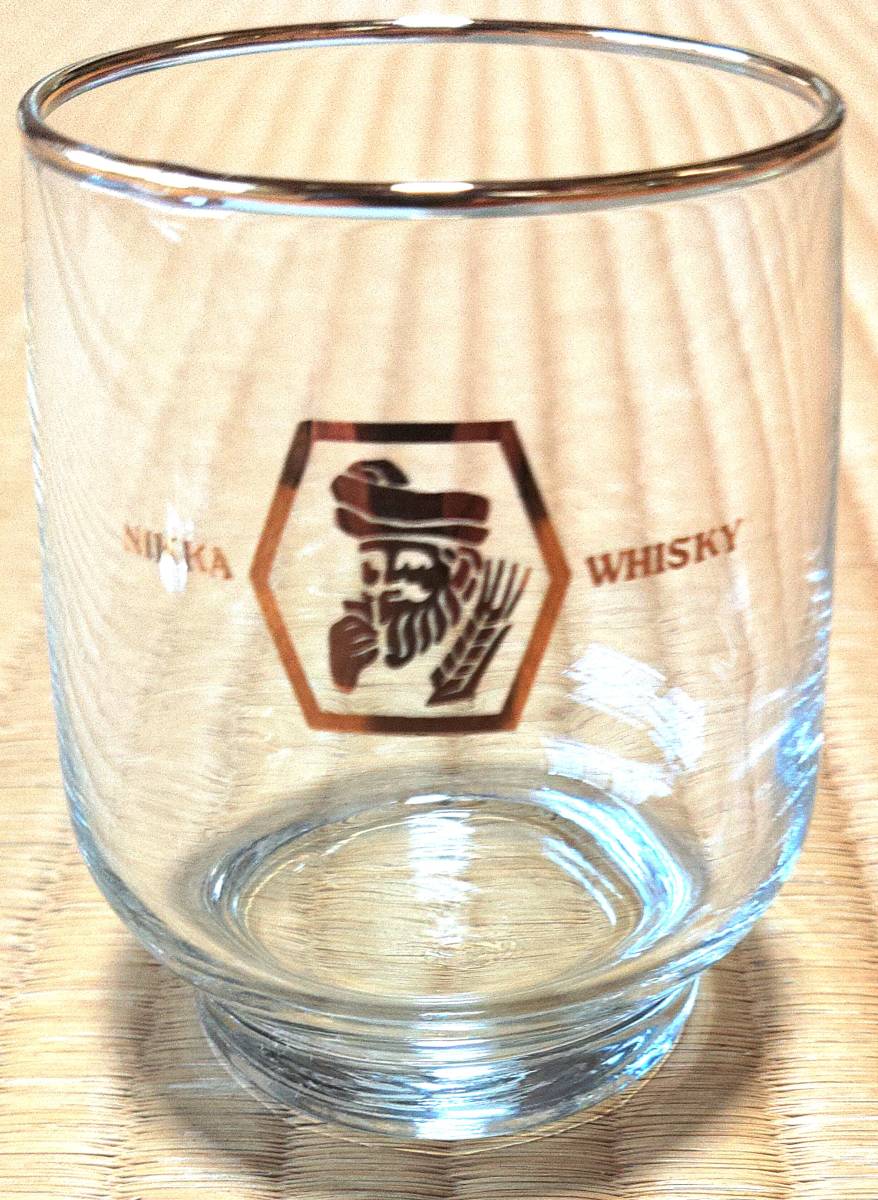 ニッカウイスキー ウヰスキー NIKKA WHISKY ロックグラス 2個 昭和レトロ・レトロポップ・当時物の画像2