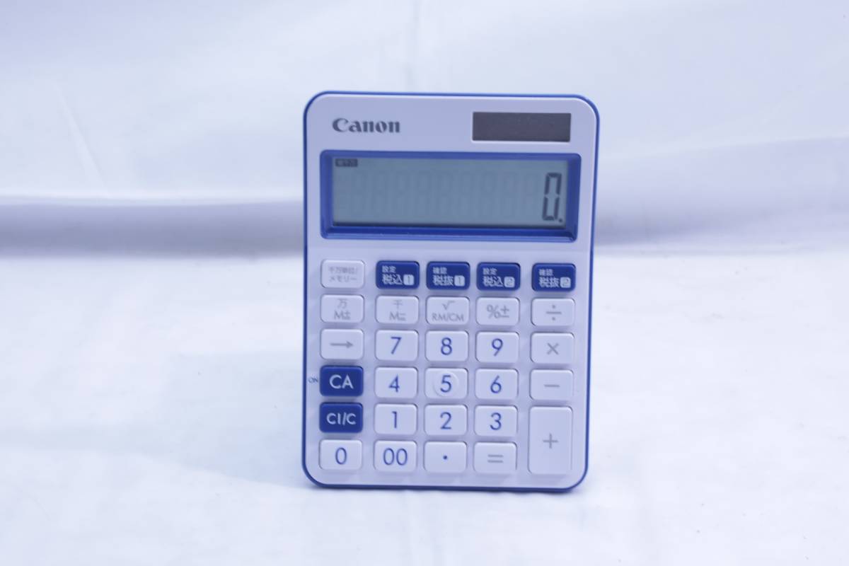 ★☆Canon キャノン 電卓 LS-105WUC 税計算 計算状態表示 10桁  #28391☆★の画像1