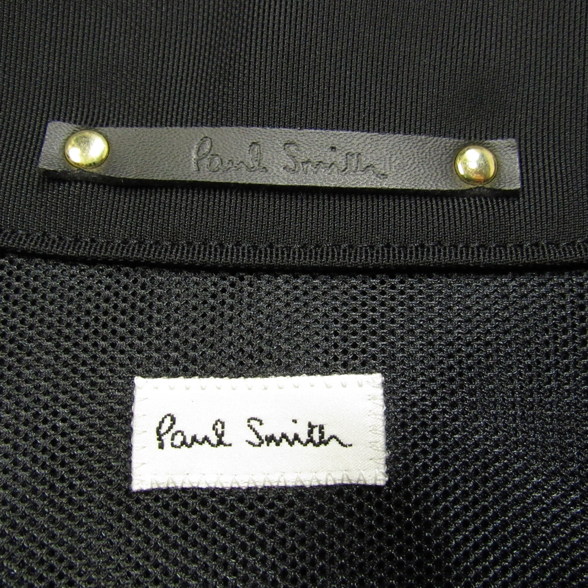 未使用品 定価2.8万 ポールスミス Paul Smith メンズ ベスト M程度 ブラック ナイロン ストレッチ_画像3