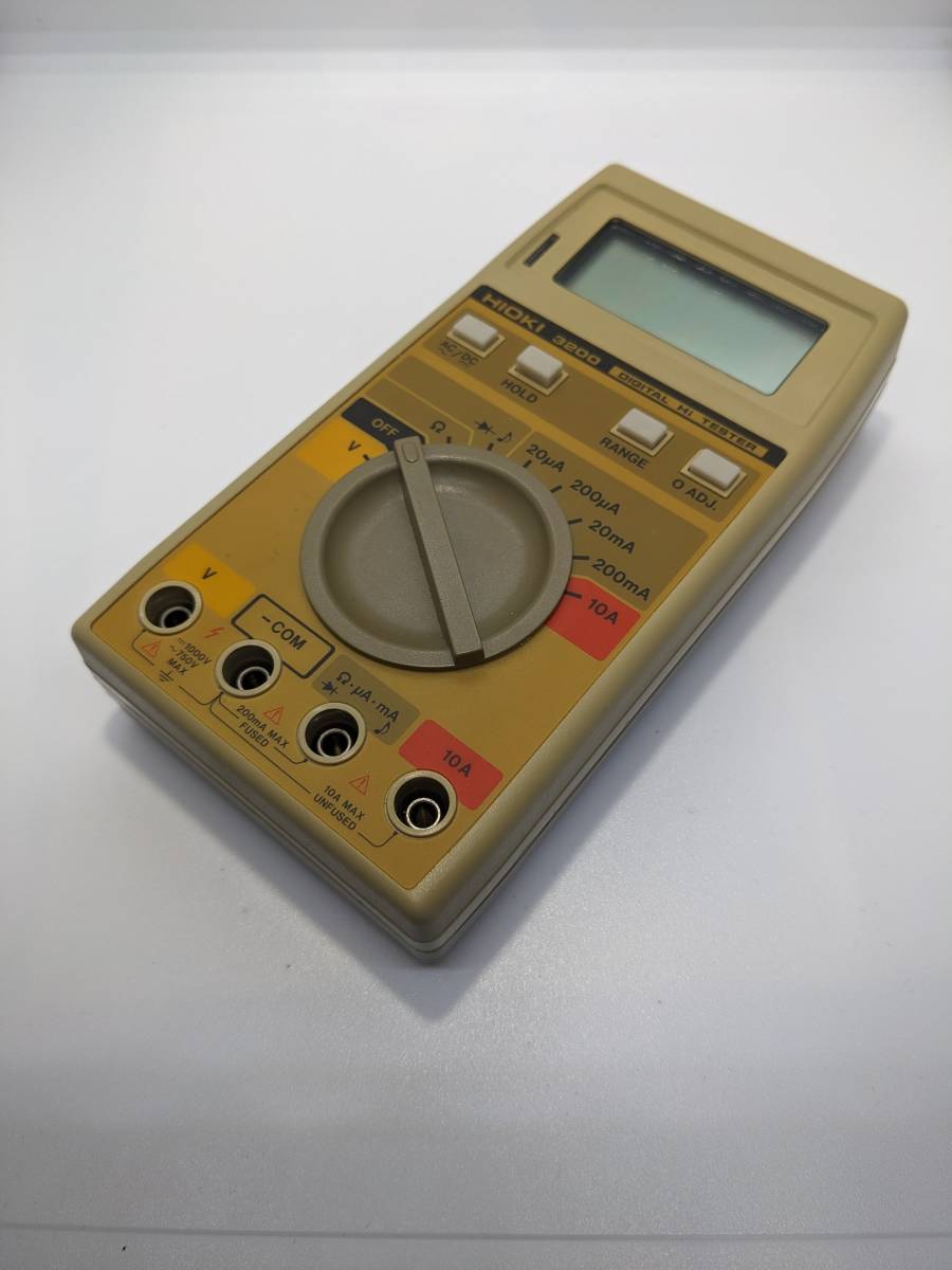 1円～ HIOKI 3200 デジタルハイテスター DIGITAL Hi TESTER ジャンク品　通電しません_画像3