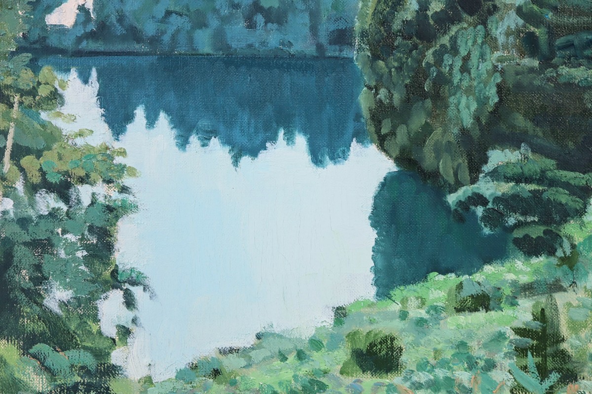 Yahoo!オークション - 真作 石川滋彦 油彩「山湖雲わく」画寸 F6 Yahoo!オークション - 真作 石川滋彦 油彩「山湖雲わく」画寸 F6