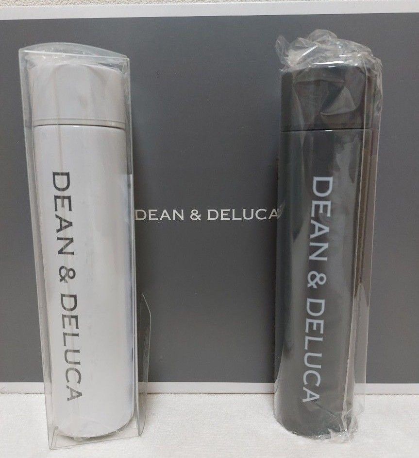 DEAN＆DELUCA  ディーンアンドデルーカ  ステンレスボトル2本セットチャコールグレーホワイト 水筒 タンブラー GLOW