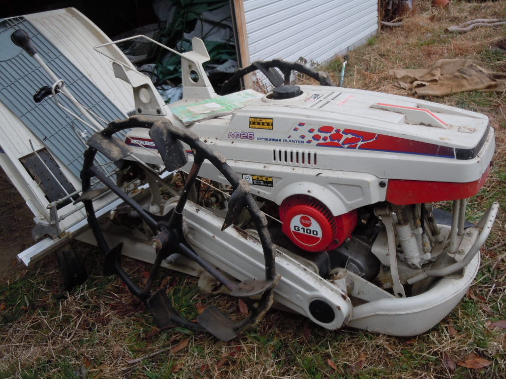 中古 MITSUBISHI 三菱 田植機 MP250R 歩行型 2条 田植え機 ガソリンエンジン _画像2