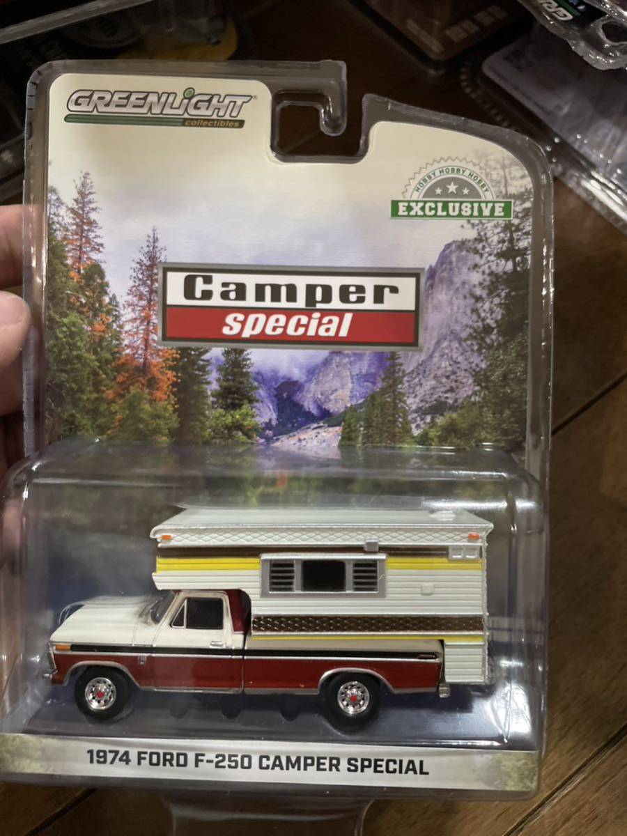 greenlight 1974 FORD F-250 CAMPER SPECIALグリーンライト フォード キャンプ　アウトドア