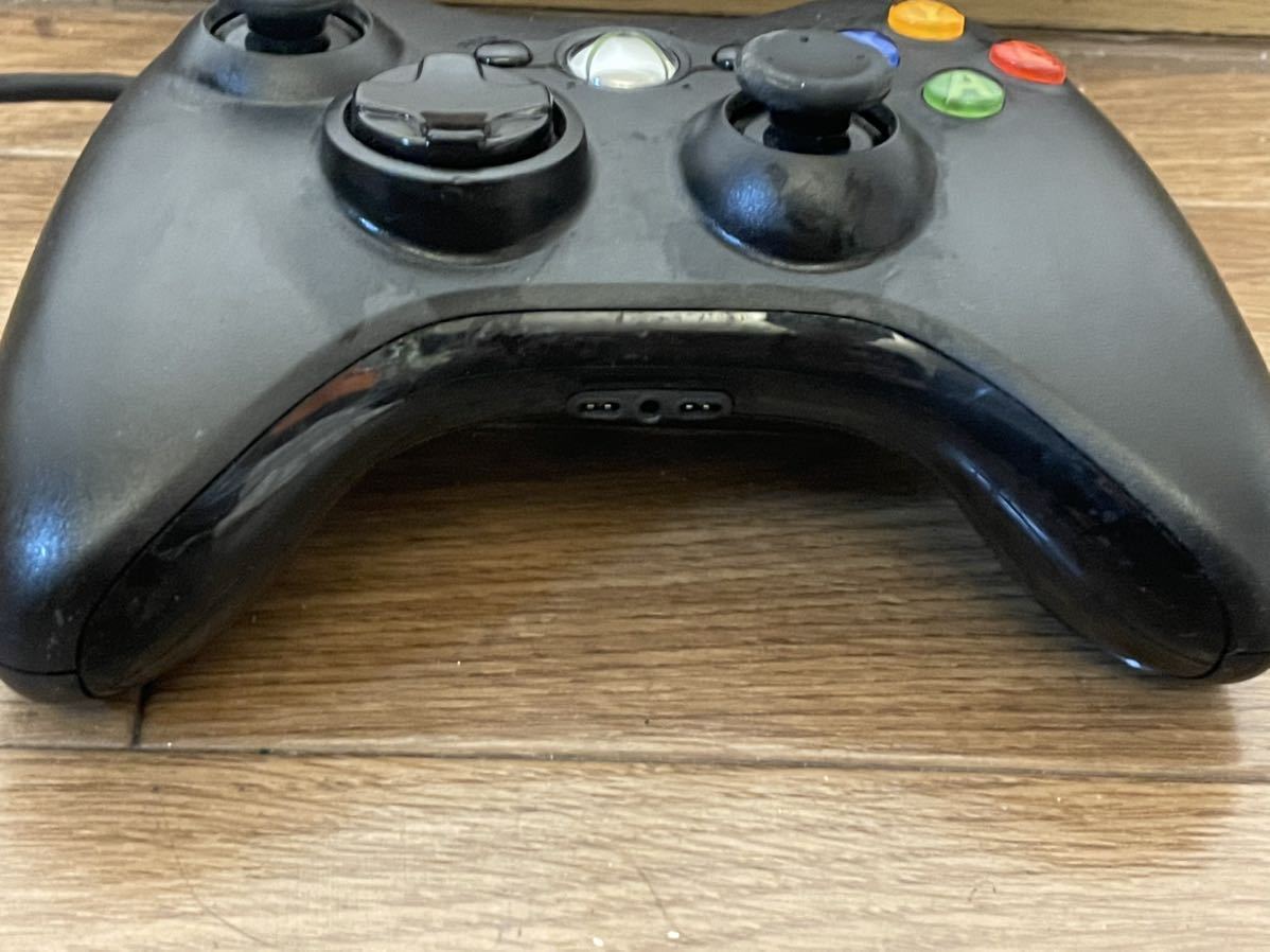 Microsoft Xbox360 wire controller black game peripherals ya
