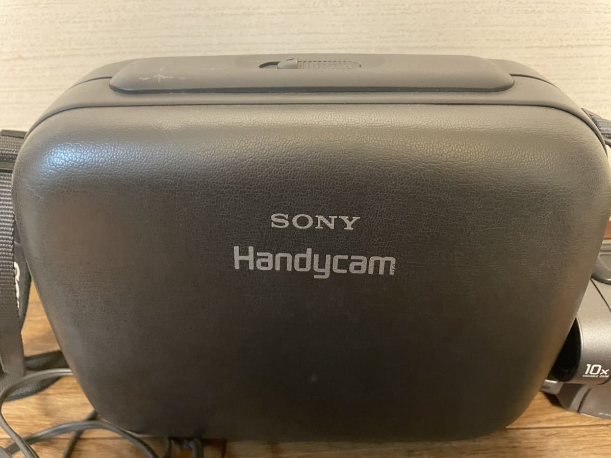 SONY ソニー Hi8 ハンディカム ビデオカメラHandycam バッテリー ケース付 1709-01-01_画像9