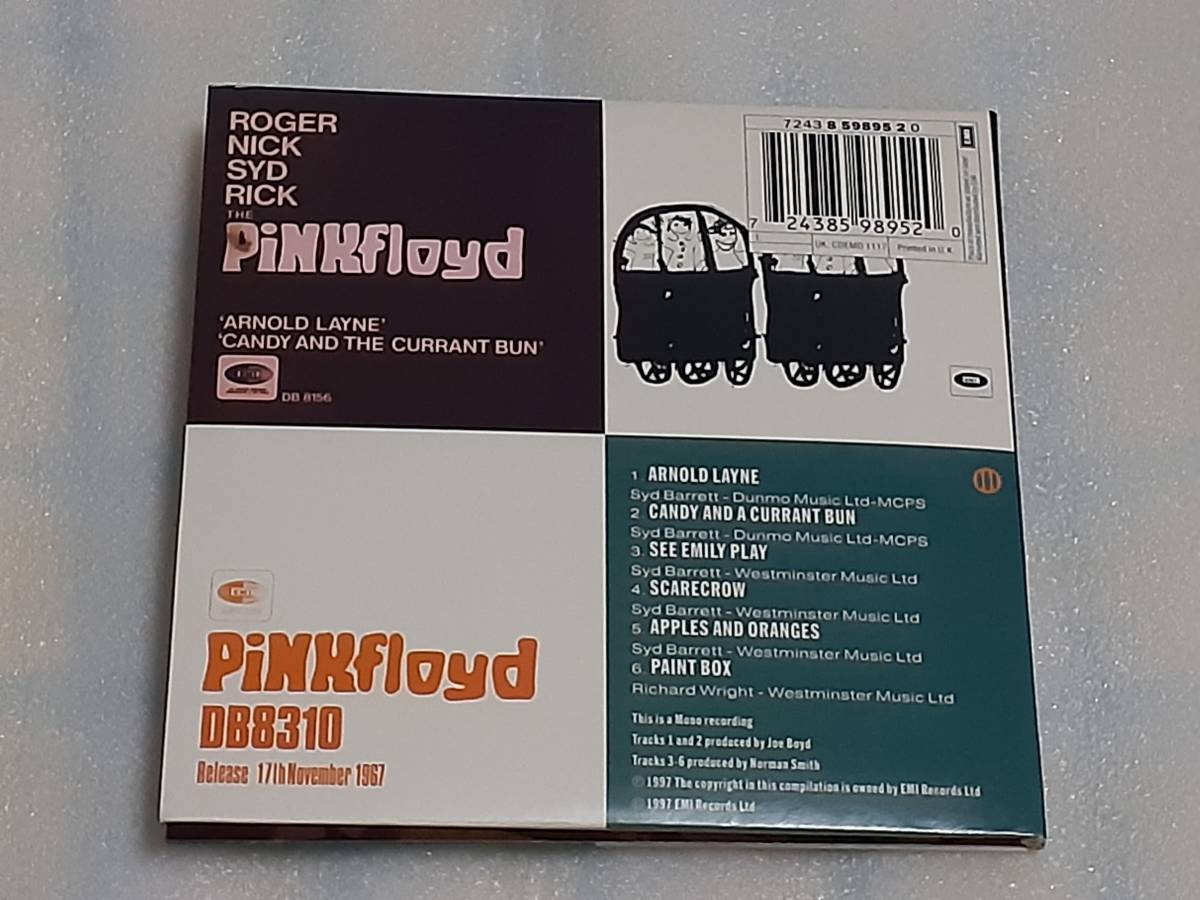 PINK FLOYD/1967 THE FIRST 3 SINGLES 輸入盤CD 60s UK ROCK POP サイケデリック 97年作 SYD BARRETT_画像3