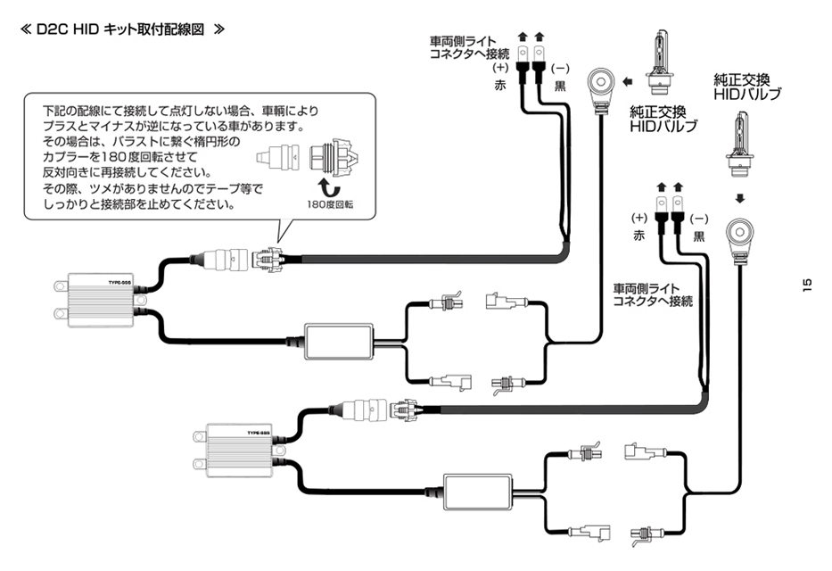 変換コネクター 変換アダプター 12/24V 35W/55W D2/D4 シールド HID電磁波を防護 高品質 防水 2本入り 送料無料_画像6