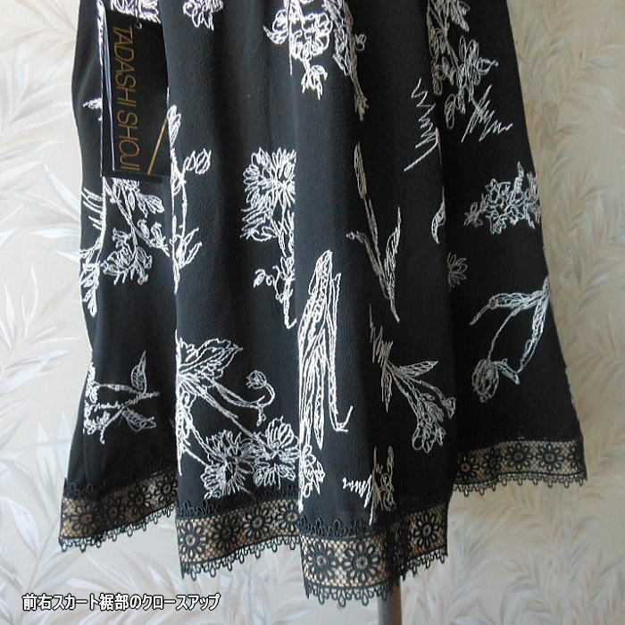 新品・送料込み♪TADASHI SHOJI♪タダシショージ/CLOTIDE繊細なスカーフ風ドレス$498/USサイズ4(日本サイズ11号～13号相当）_画像9