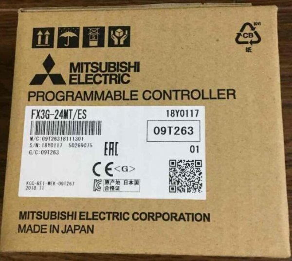 【新品◆未使用◆三菱電機・MITSUBISHI】型番：FX3G-24MT/ES FX3Gシリーズ シーケンサ PLC ミツビシ MELSEC-Fシリーズ◆６ヶ月保証_画像1