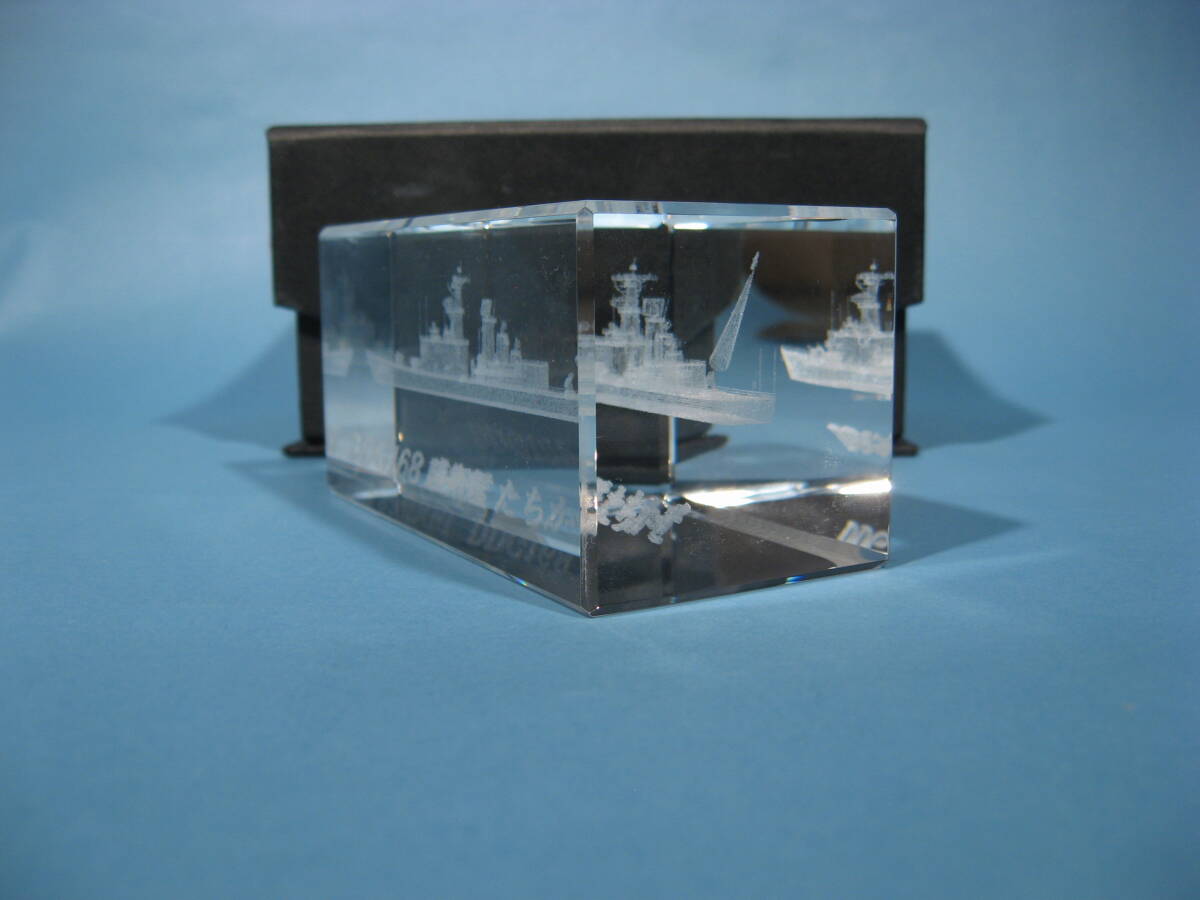 非売品 UNK 3D クリスタル 海上自衛隊 DDG168 護衛艦 たちかぜ UNK 3D CRYSTAL JMSDF DD168 TACHIKAZE (中古・美品)_画像3