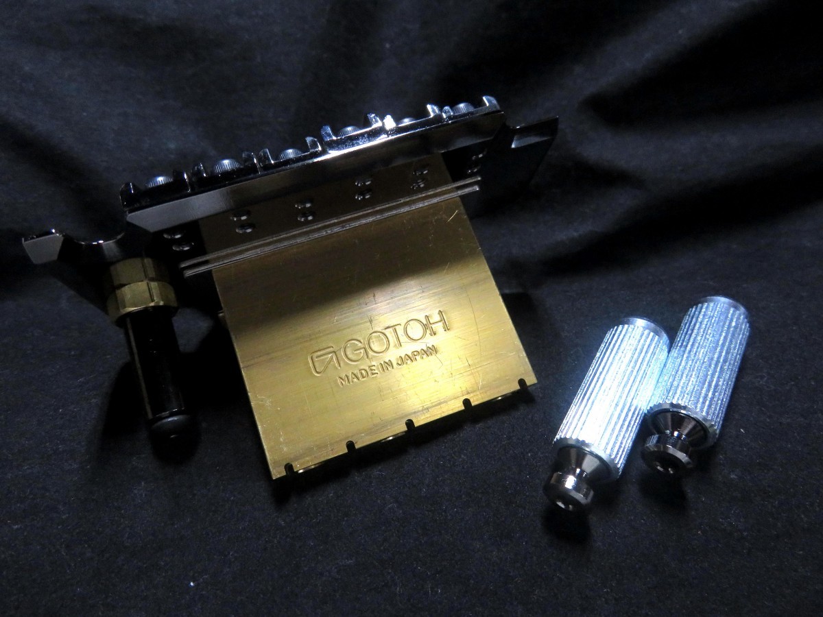 ★新品セール/最安値★GOTOH／GE1996T-CK◆国産 高品質 ゴトーFloyd Rose 40mmブロック トレモロ 特殊カラー！ Cosmo Black/コスモブラック_画像3