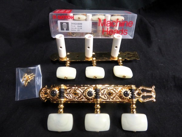 * new goods sale / the lowest price *GOTOH|35G1600-EI-GG* domestic production most high precision!goto-G high quality thread to coil / machine head * Classic / gut guitar for 35mm Gold