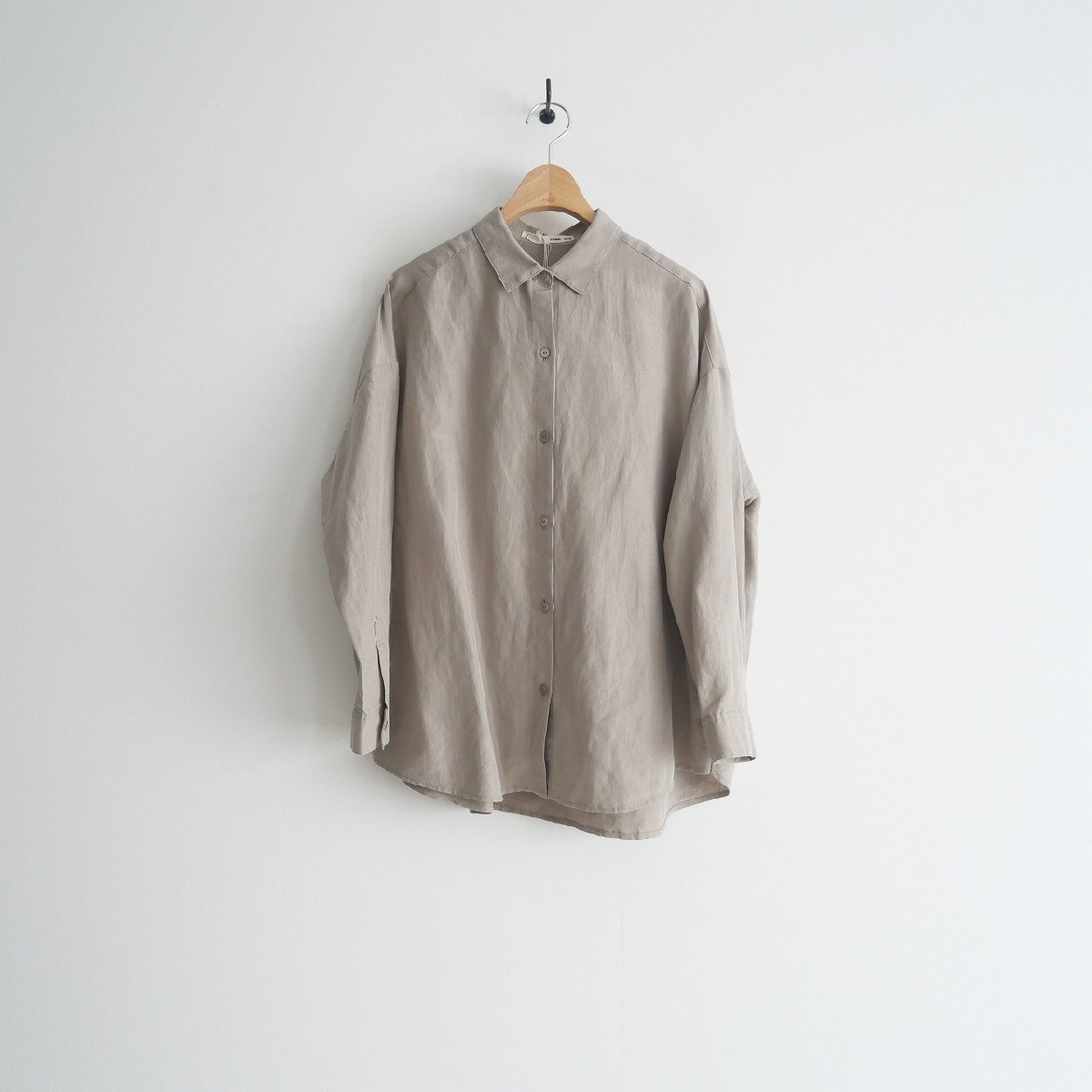 2023AW / 未使用 / evam eva エヴァムエヴァ / linen silk shirt シャツ 1 / E233T032 / 2401-0571