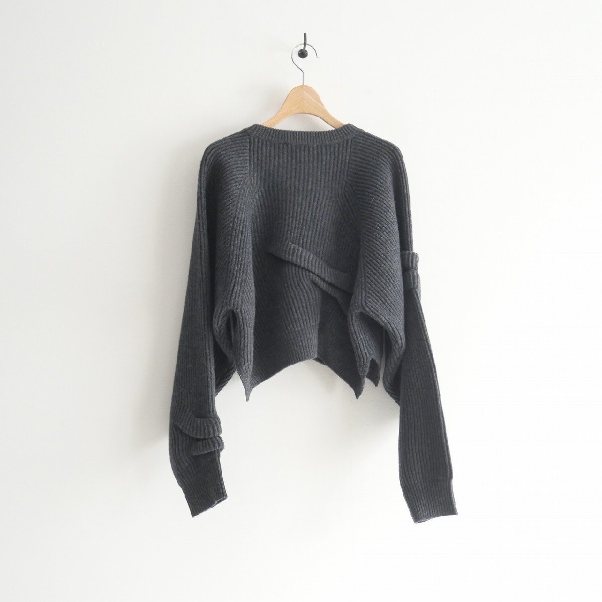 2023AW / 未使用 / ENFOLD エンフォルド / TUCK SHORT-KNIT PULLOVER ニット 38 / 300GA270-1830 / 2312-2048_画像4