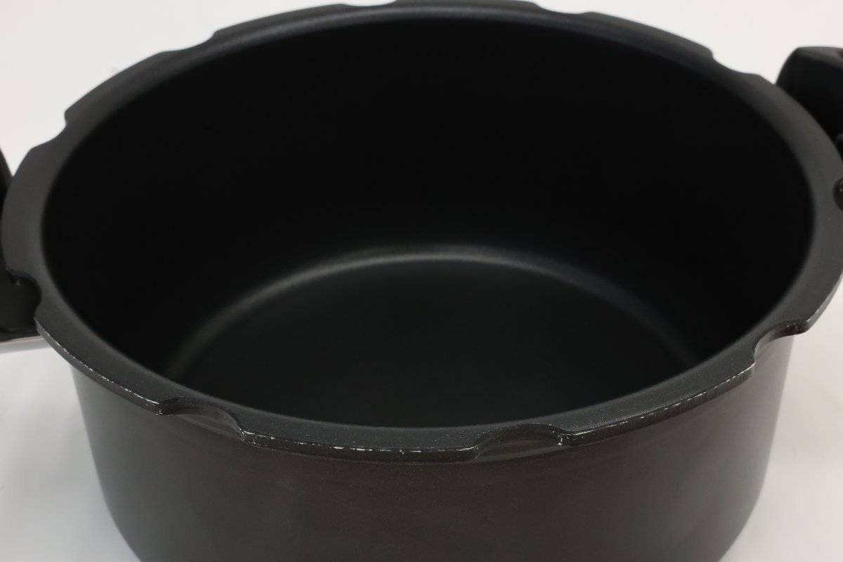 k021510k4 展示品 ティファール T-fal クリプソミニット デュオ ブラックコーヒー 圧力鍋 5.2L C2B_画像5