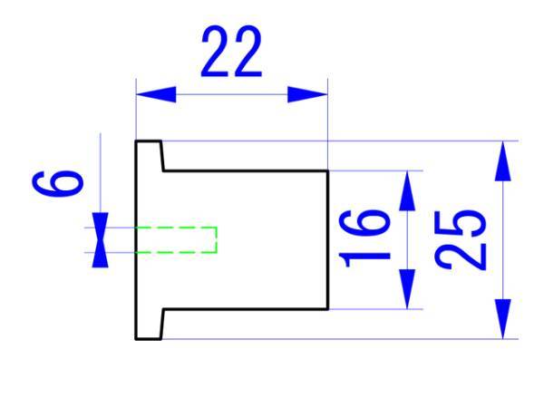 25mm(6.0) ツマミ アルミ 削り出し ゴールド ボリューム つまみ 2個 真空管アンプ 自作アンプ 管理番号[TM0009]_画像3