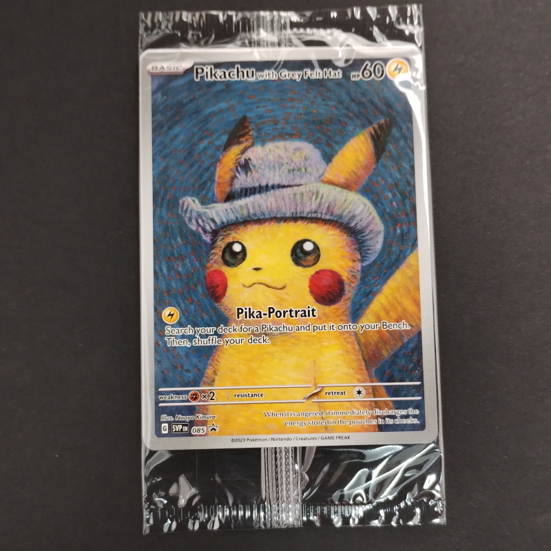 ゴッホピカチュウ プロモ/Pikachu with Grey Felt hat （085/SVPEN） ゴッホ美術館×ポケモン コラボレーション展示(2)_画像1