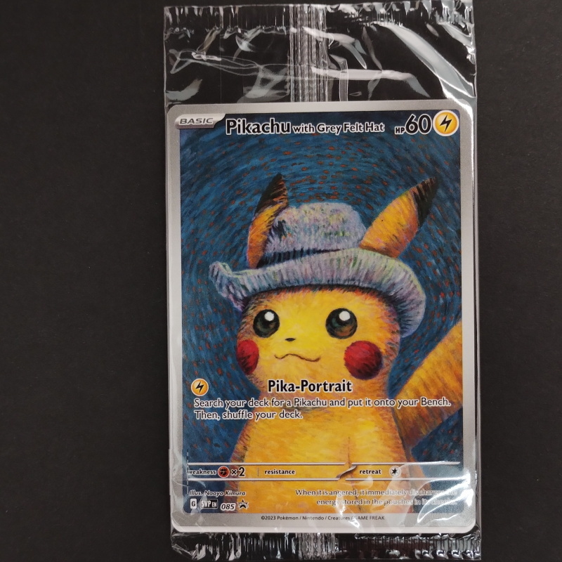 ゴッホピカチュウ プロモ/Pikachu with Grey Felt hat （085/SVPEN） ゴッホ美術館×ポケモン コラボレーション展示(5)_画像1