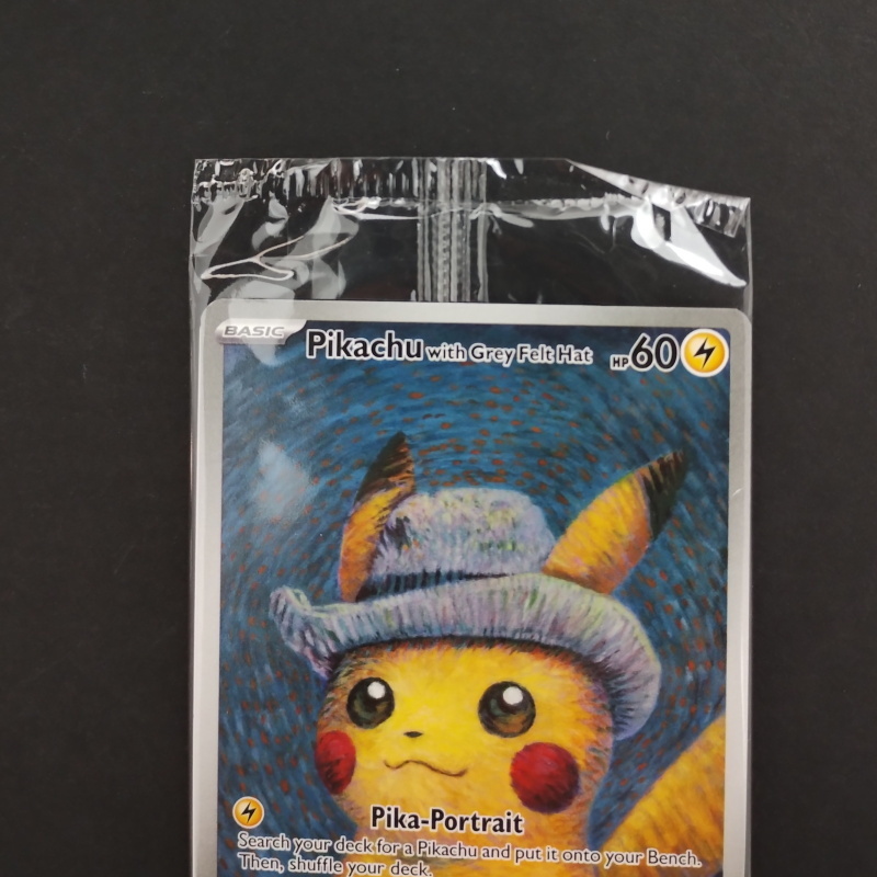 ゴッホピカチュウ プロモ/Pikachu with Grey Felt hat （085/SVPEN） ゴッホ美術館×ポケモン コラボレーション展示(21-1)_画像3