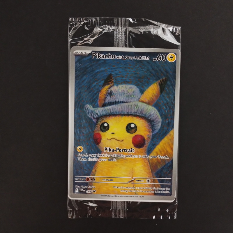 良好品】 ゴッホピカチュウ プロモ/Pikachu with Grey Felt hat （085