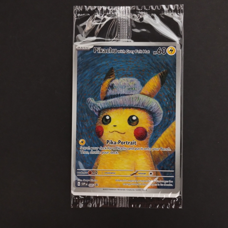 ゴッホピカチュウ プロモ/Pikachu with Grey Felt hat （085/SVPEN） ゴッホ美術館×ポケモン コラボレーション展示(25-1)