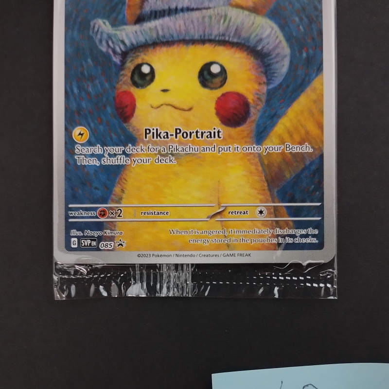 ゴッホピカチュウ プロモ/Pikachu with Grey Felt hat （085/SVPEN） ゴッホ美術館×ポケモン コラボレーション展示(29-1)_画像2