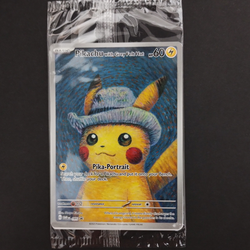 ゴッホピカチュウ プロモ/Pikachu with Grey Felt hat （085/SVPEN） ゴッホ美術館×ポケモン コラボレーション展示(40-1)_画像1