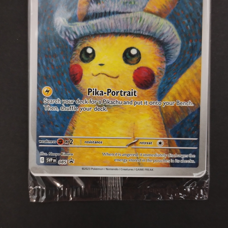 ゴッホピカチュウ プロモ/Pikachu with Grey Felt hat （085/SVPEN） ゴッホ美術館×ポケモン コラボレーション展示(40-1)_画像2