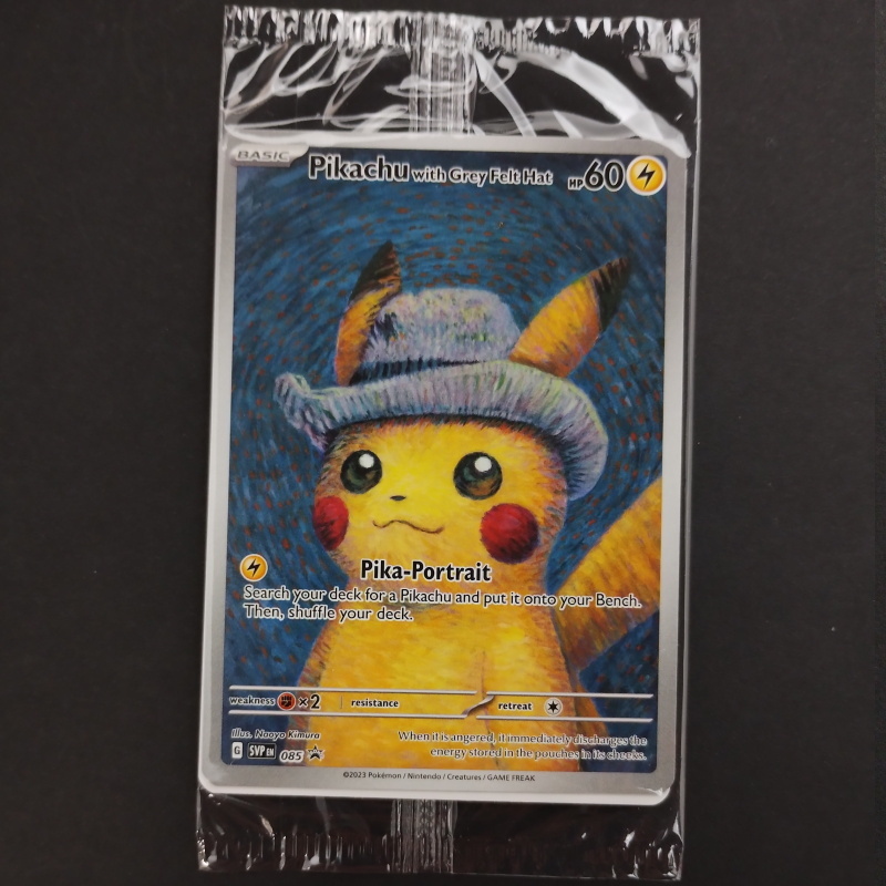 ゴッホピカチュウ プロモ/Pikachu with Grey Felt hat （085/SVPEN） ゴッホ美術館×ポケモン コラボレーション展示(43-1)_画像1