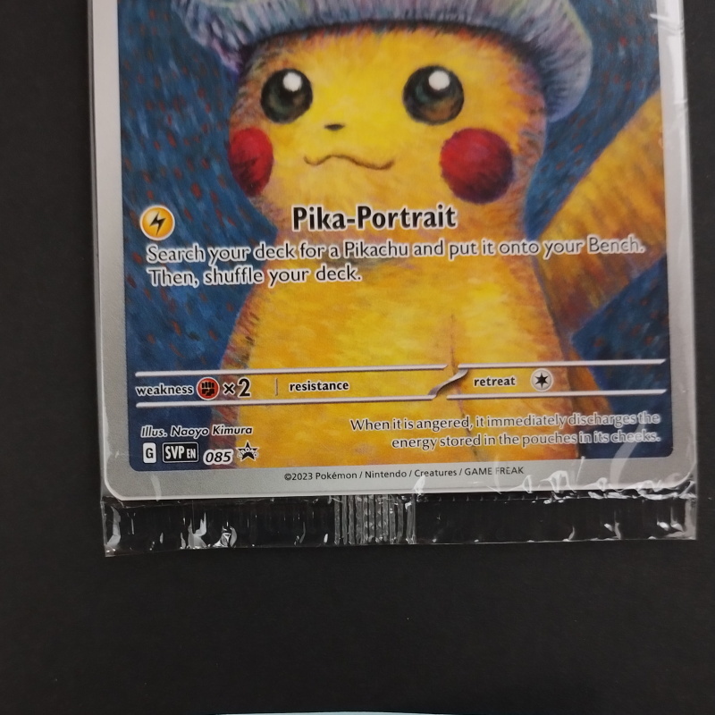 ゴッホピカチュウ プロモ/Pikachu with Grey Felt hat （085/SVPEN） ゴッホ美術館×ポケモン コラボレーション展示(46-1)_画像2