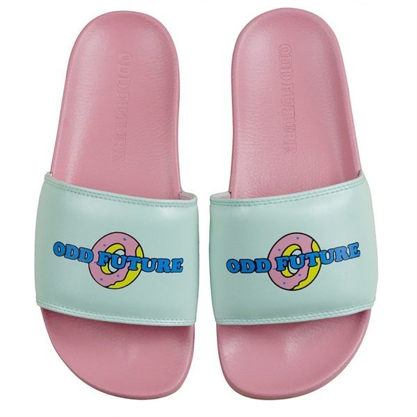 Odd Future (オッドフューチャー) サンダル スリッパ Sliders Pink & Teal Slide Sandals スケボー SKATE SK8 スケートボード_画像5