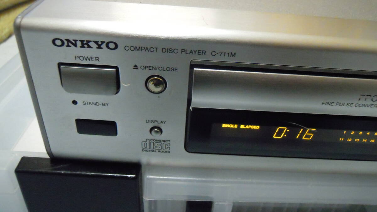 ONKYO 小型CDプレーヤ　C-711M　ＣＤ/CD-Rテスト済_画像2