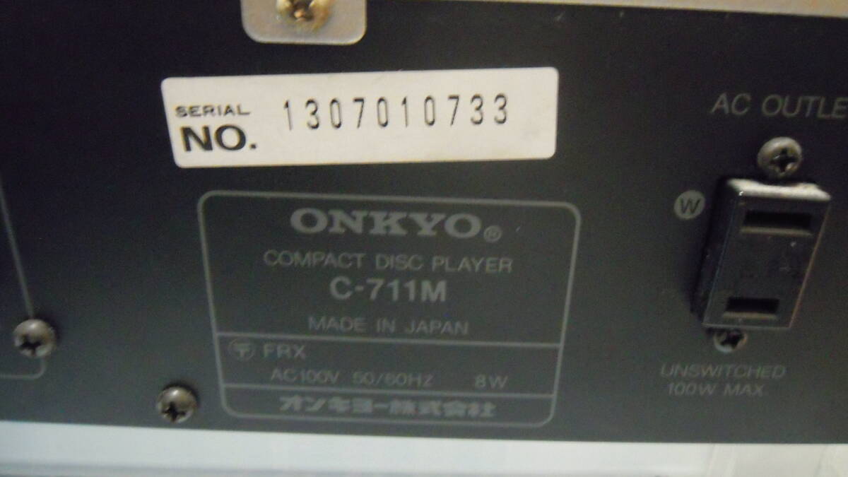 ONKYO 小型CDプレーヤ　C-711M　ＣＤ/CD-Rテスト済_画像9