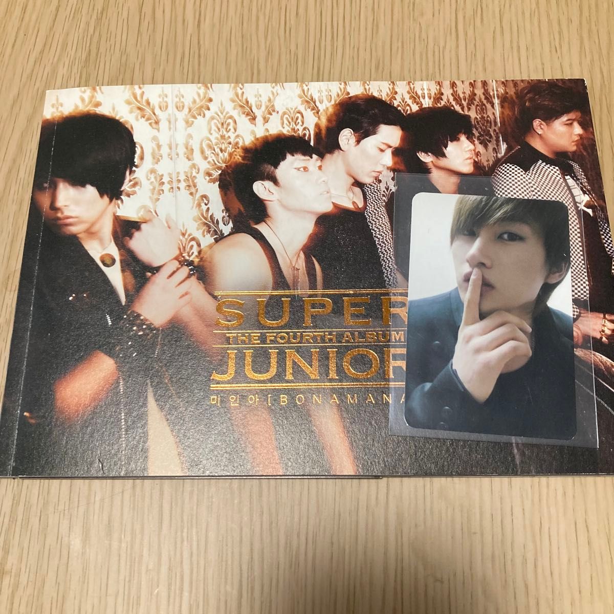 【CD+トレカ】super junior 4集アルバム　bonamana 韓国語