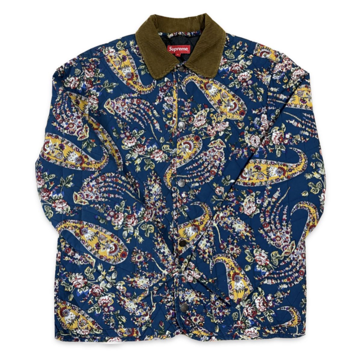Supreme Quilted Paisley Jacket S コーデュロイ ブルゾン ジャケット
