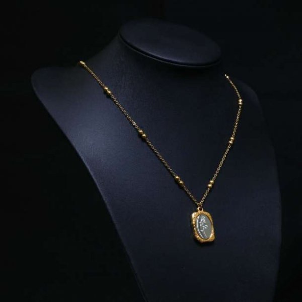 【1円スタート】金ネックレス ゴールド ネックレス Gold necklace K18 刻印 レディース ネックレス 花モチーフ ペンダント 18kgp 328_画像4