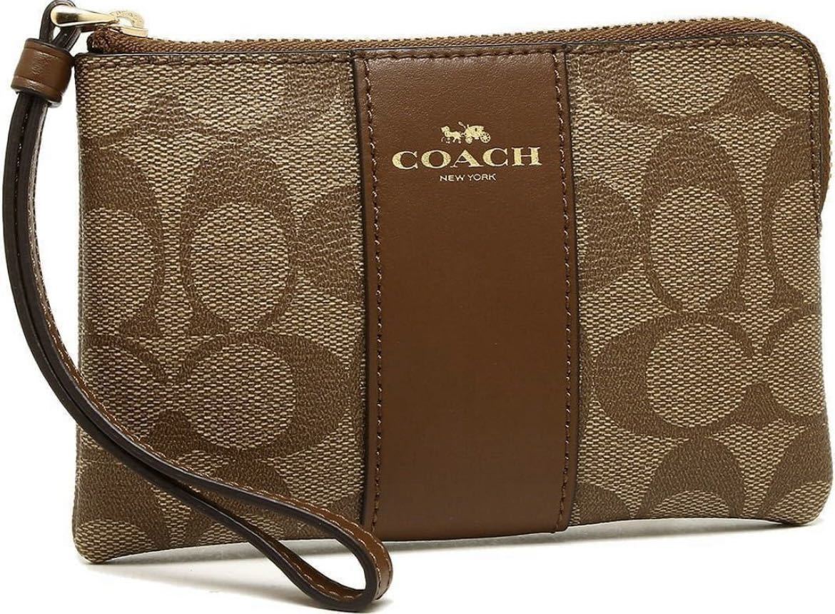 COACH コーチ ポーチ 正規品 カーキサドル 新品 ブランド 人気_画像7