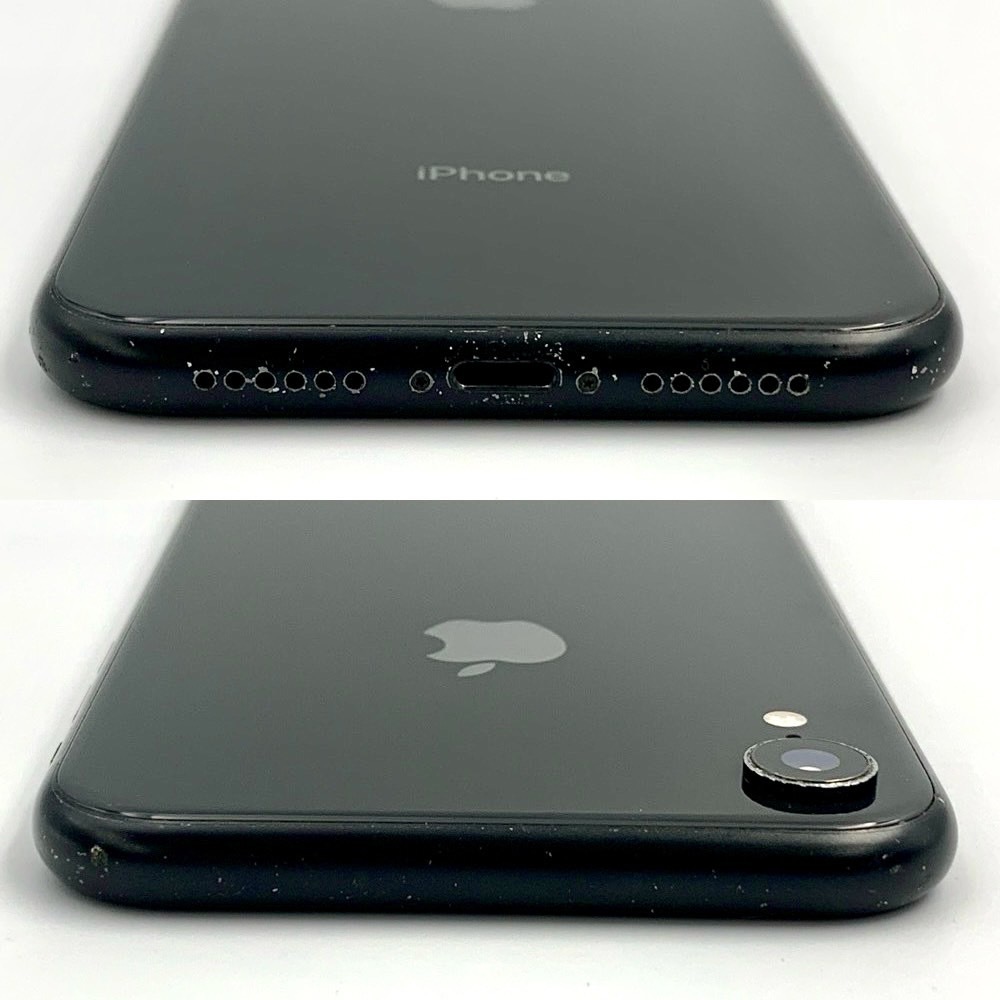 【中古/ジャンク】au iPhoneXR 128GB MT0G2J/A ブラック 判定〇 / SIMフリー SIMロック解除済み Appleの画像3