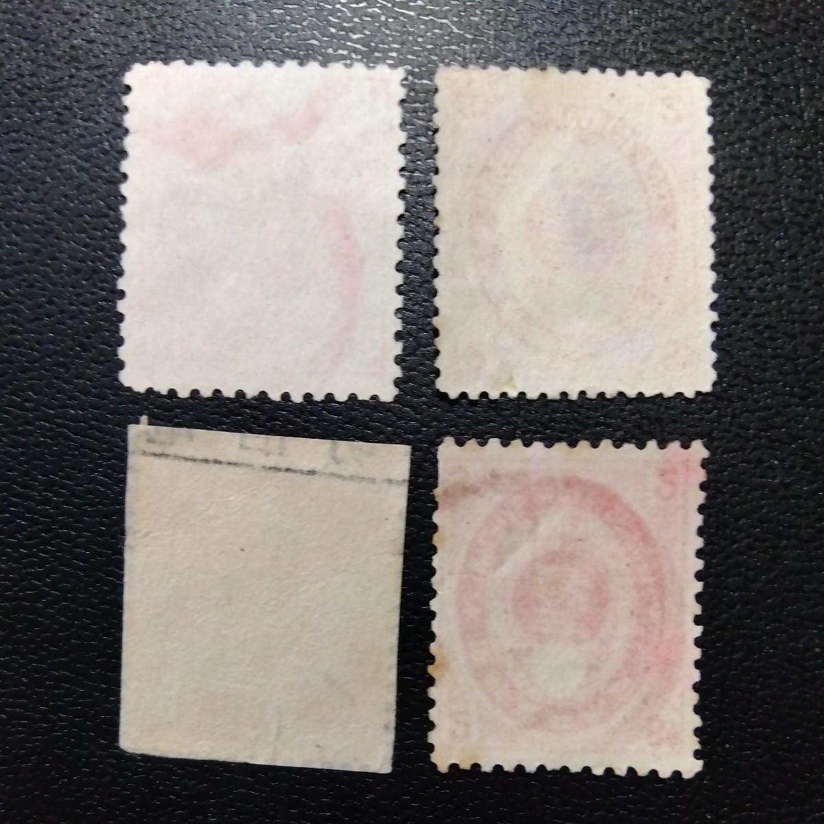 新小判切手2銭。丸一型日付印あり。使用済み切手4枚です。 の画像6