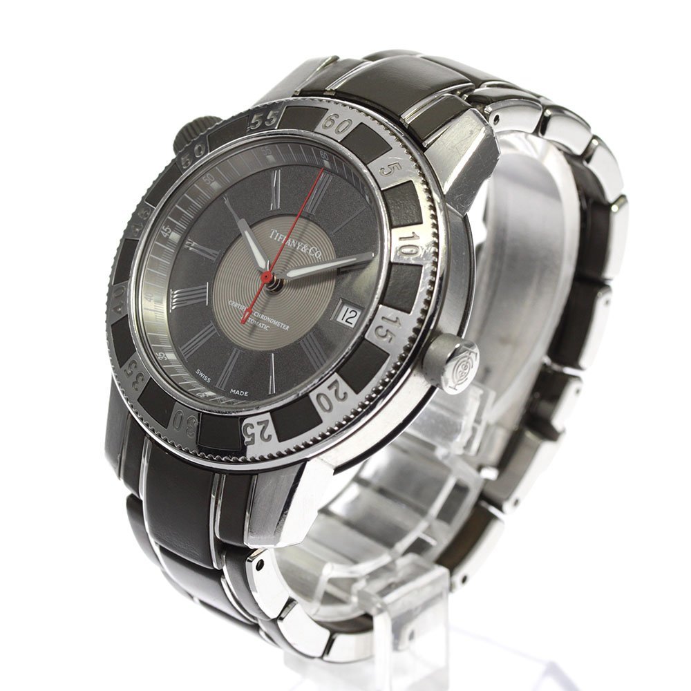  Tiffany TIFFANY&Co. Mark T-57 Date self-winding watch men's _799516