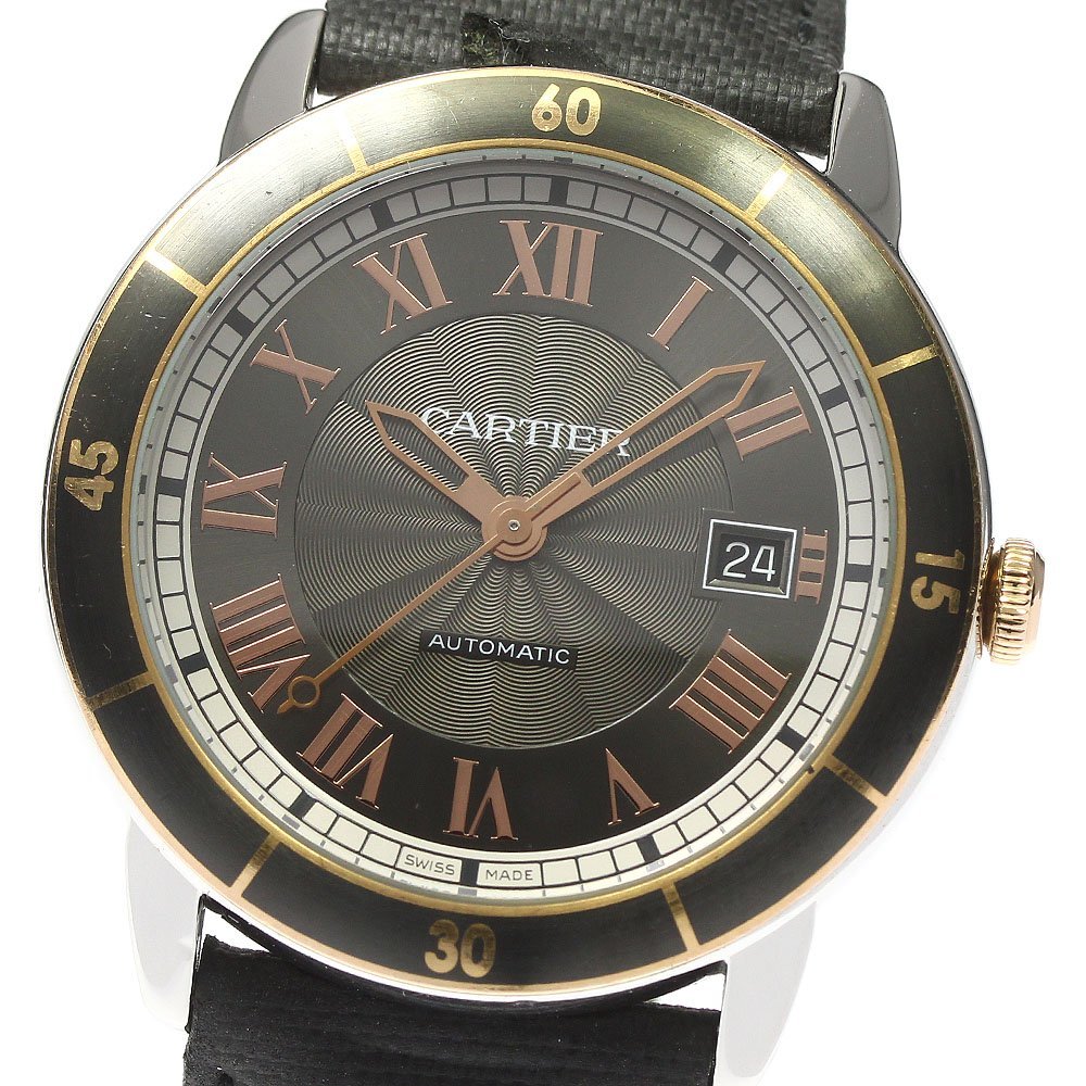 カルティエ CARTIER W2RN0005 クロワジエール デイト 自動巻き メンズ _800047