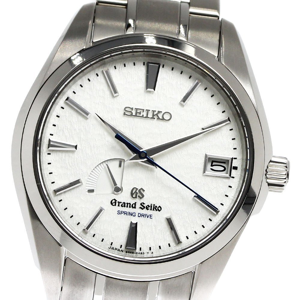 セイコー SEIKO SBGA011/9R65-0AE0 グランドセイコー パワーリザーブ デイト スプリングドライブ メンズ 良品 _796207