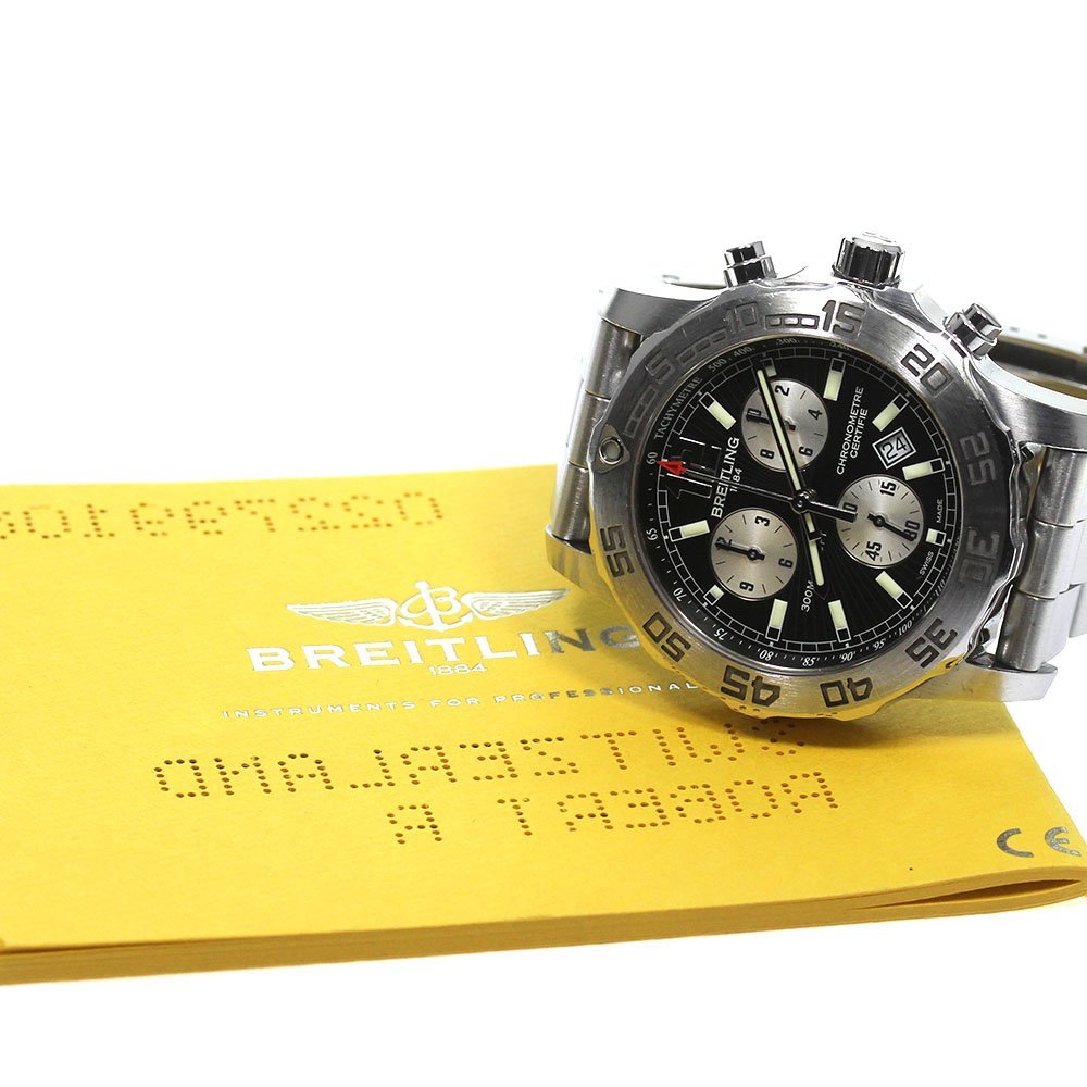 ブライトリング BREITLING A7338710BB49 コルト クロノグラフ クォーツ メンズ 良品 保証書付き_800104_画像2