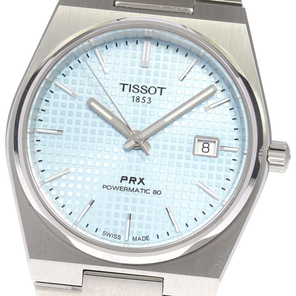 ティソ TISSOT T137407A PRX パワーマティック80 デイト 自動巻き メンズ 極美品 箱・保証書付き_782327_画像1