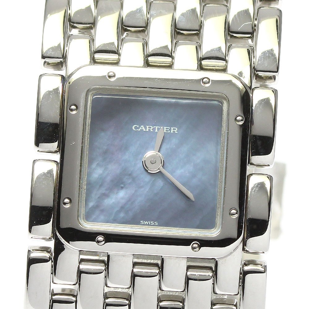 ジャンク カルティエ CARTIER W61002T9 パンテール リュバン クォーツ レディース 保証書付き_797713