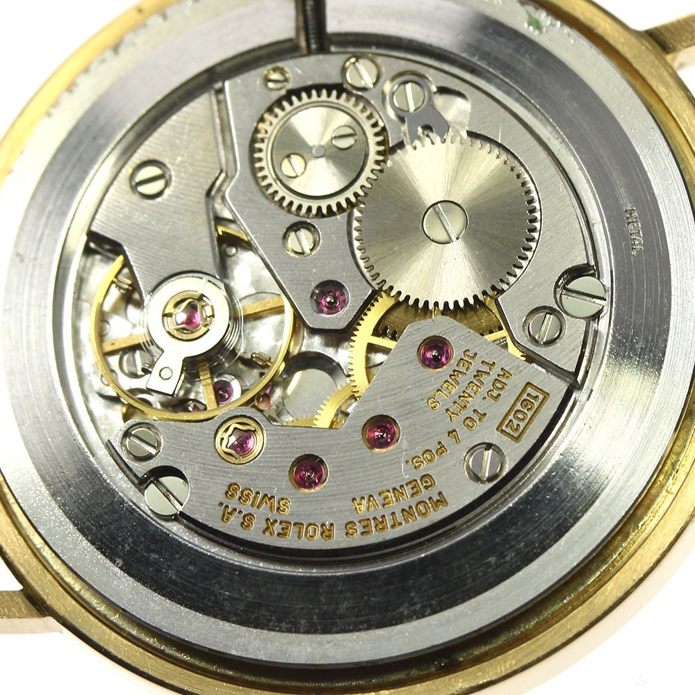 ロレックス ROLEX Ref.4112 チェリーニ K18YG Cal.1602 手巻き メンズ 良品 _800236_画像3