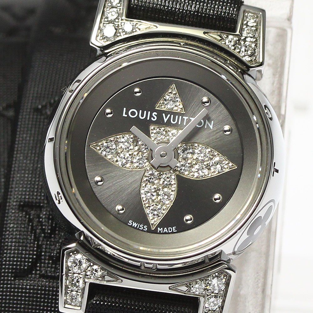  Louis * Vuitton LOUIS VUITTON Q151K язык b- рубин ju diamond кварц женский хорошая вещь с коробкой _801927