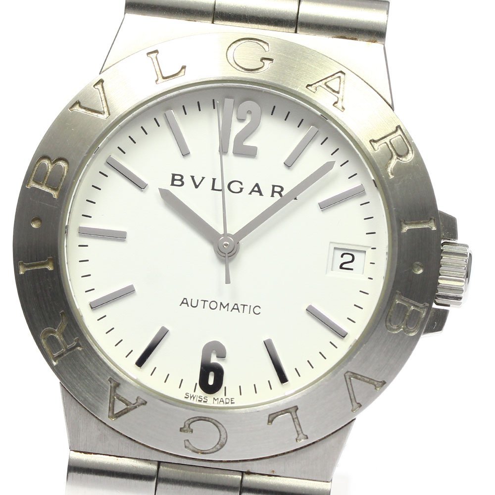 ブルガリ BVLGARI LCV35S ディアゴノ デイト 自動巻き メンズ 箱・保証書付き_805004