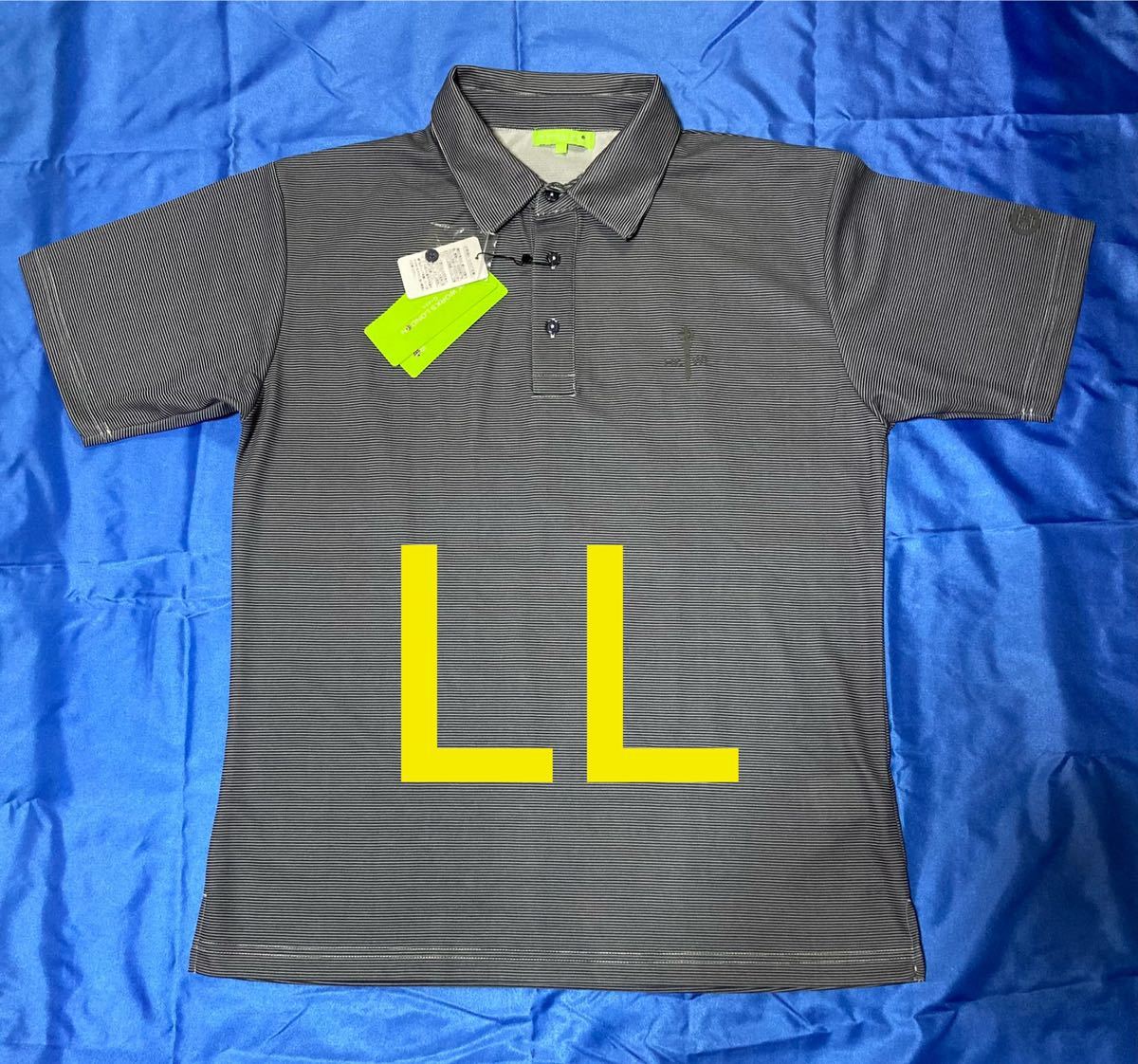 HK WORKS LONDON green 半袖ポロシャツ メンズ LL _画像1